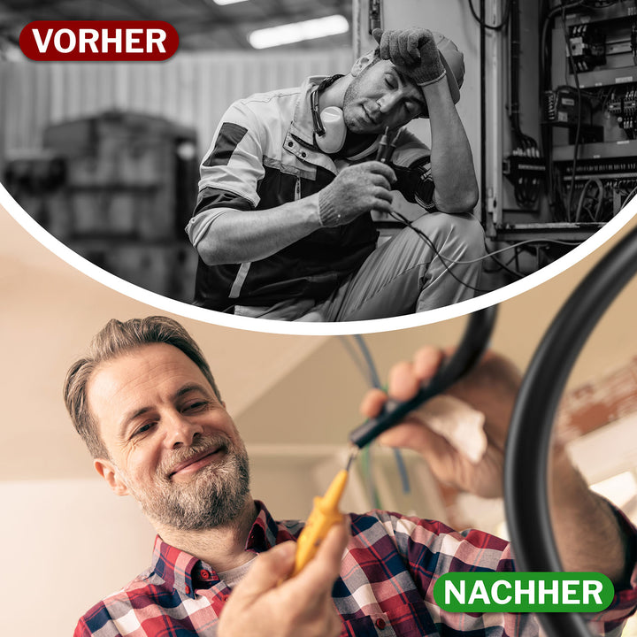 H05VV-F 2x 0,75 /1 /1,5 oder 2,5 Schlauchleitung Weiß 5 bis 100 m