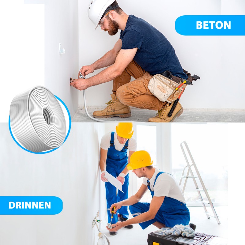 NYM-J 3x4 mm² Feuchtraumkabel Grau - 5 bis 100 m