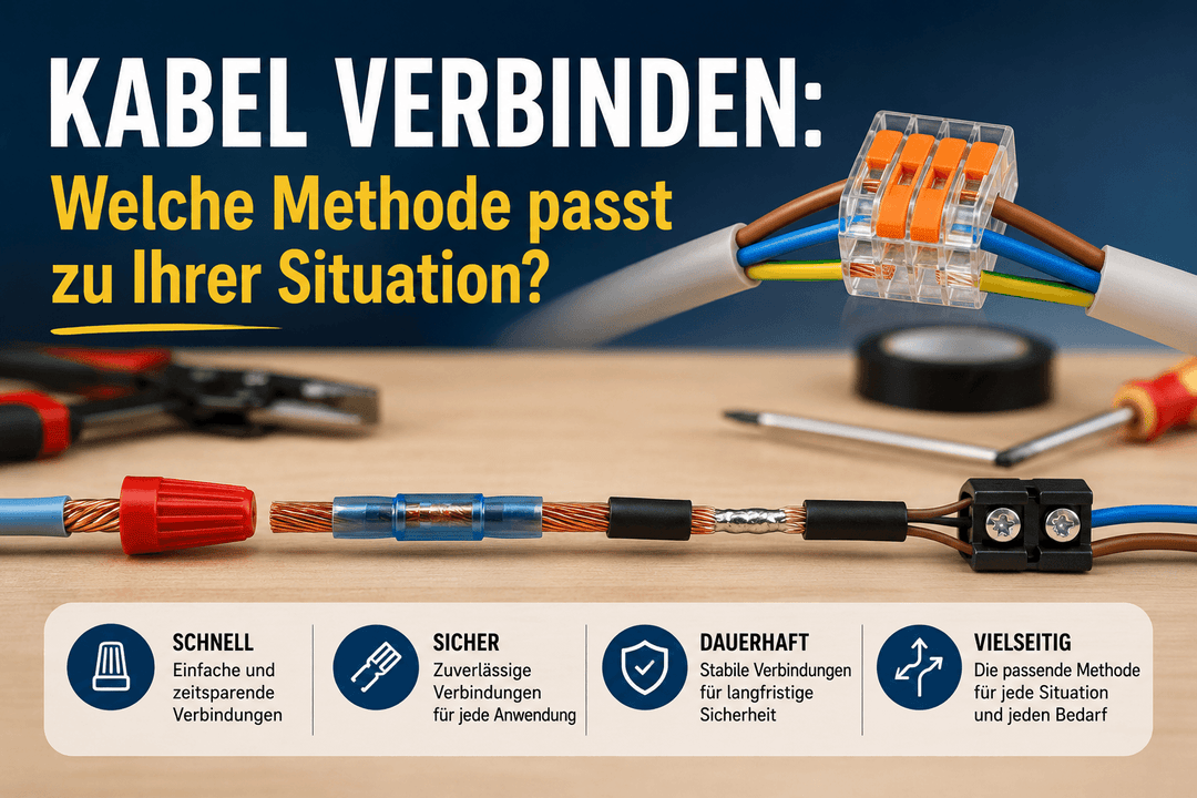 Kabel verbinden: Welche Methode passt zu Ihrer Situation?