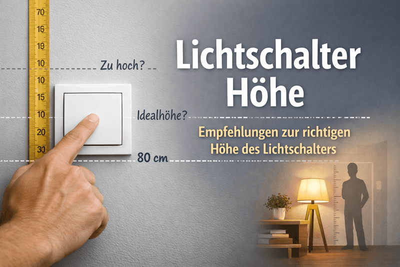 Lichtschalter Höhe – Empfehlungen zur richtigen Höhe des Lichtschalters