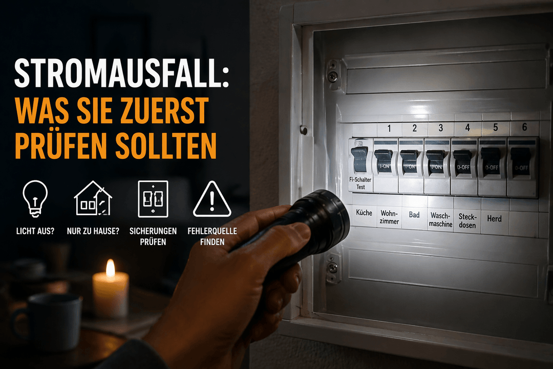 Stromausfall: Was Sie zuerst prüfen sollten