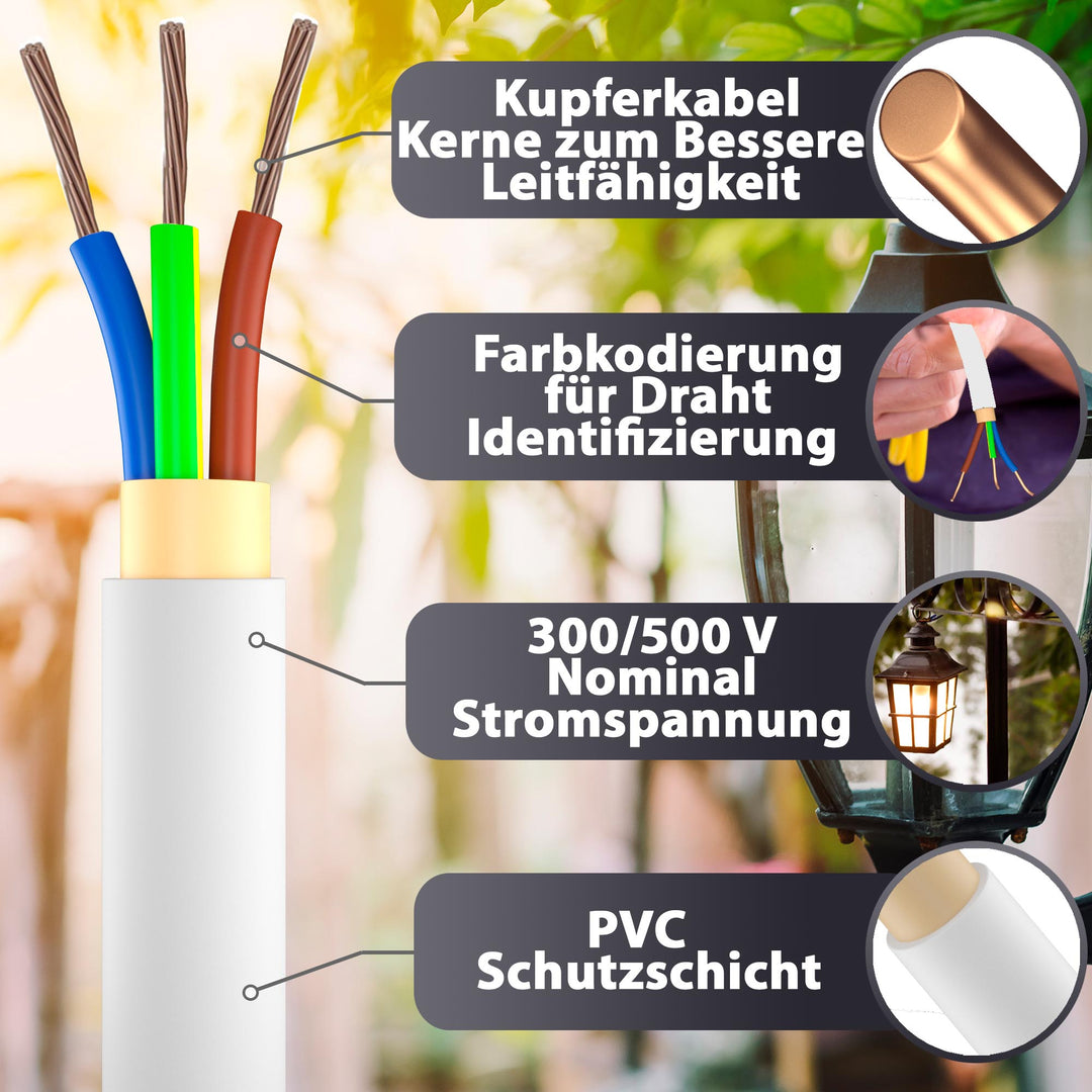 5-250m  YSLY-JB 3x0,75 Flexibles Steuerkabel für Werkzeugmaschinen Steuerleitung