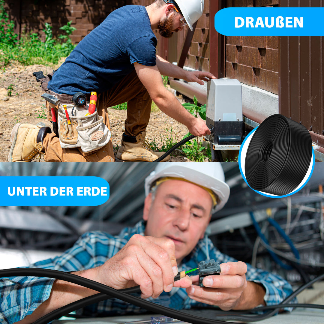 H05 V-U 1 mm² SW GNGE HBL BR GR OR VIO RT oder WS Aderleitung Eindrähtig Einzelader starr - 5 bis 100 m