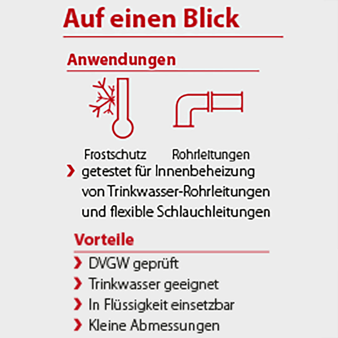 Rohrbegleitheizung Heizband ELSR-M-15-2-AF Blau