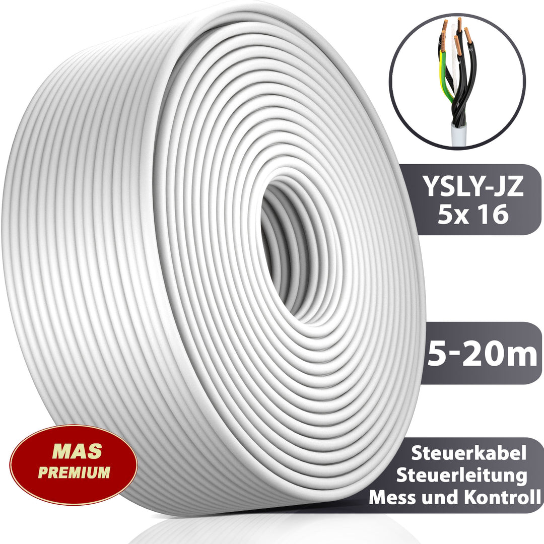 5-20m  YSLY-JZ 5x16 Flexibles Ladekabel für E-Auto Steuerkabel Werkzeugmaschinen Steuerleitung